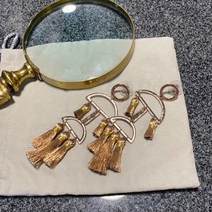 Rose Gold costume jewelry chandelier earrings